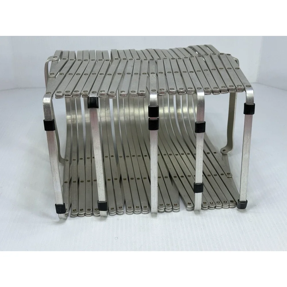 HANDLE EXPANDING FILE HOLDER MAGAZINE RACK EVANS SPECIALTY RECORDS ACCORDING 8'